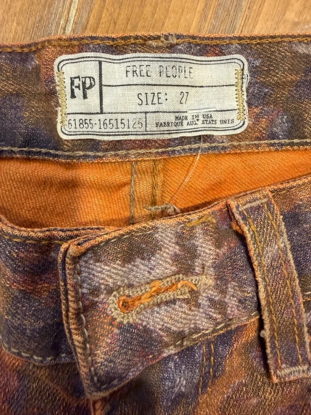 Free People Tribal Print Skinny Pants Women’s Size 27 NWT Boho Festival Cotton